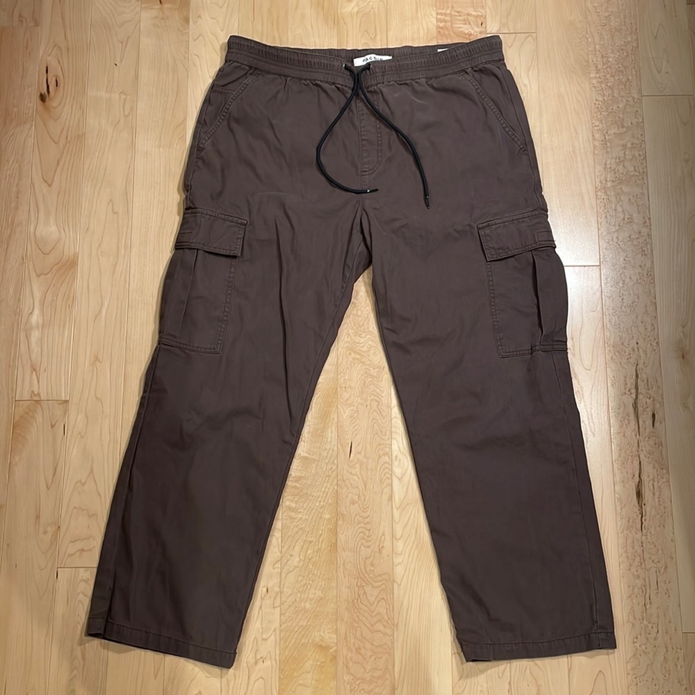 Pacsun Brown Mens Loose Cargo Pants Large